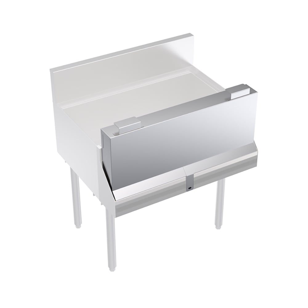 Krowne KR-SC30 30" Locking Cover for Single Speed Rail, Stainless