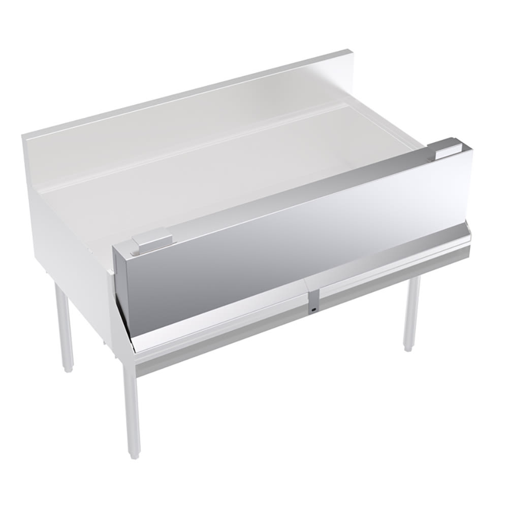 Krowne KR-SC48 48" Locking Cover for Single Speed Rail, Stainless