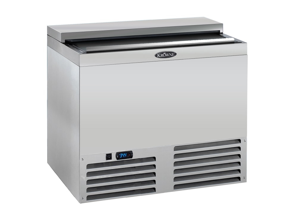 Krowne MC36S 1 Section Glass Chiller w/ 165 Mug Capacity, Stainless, 115v