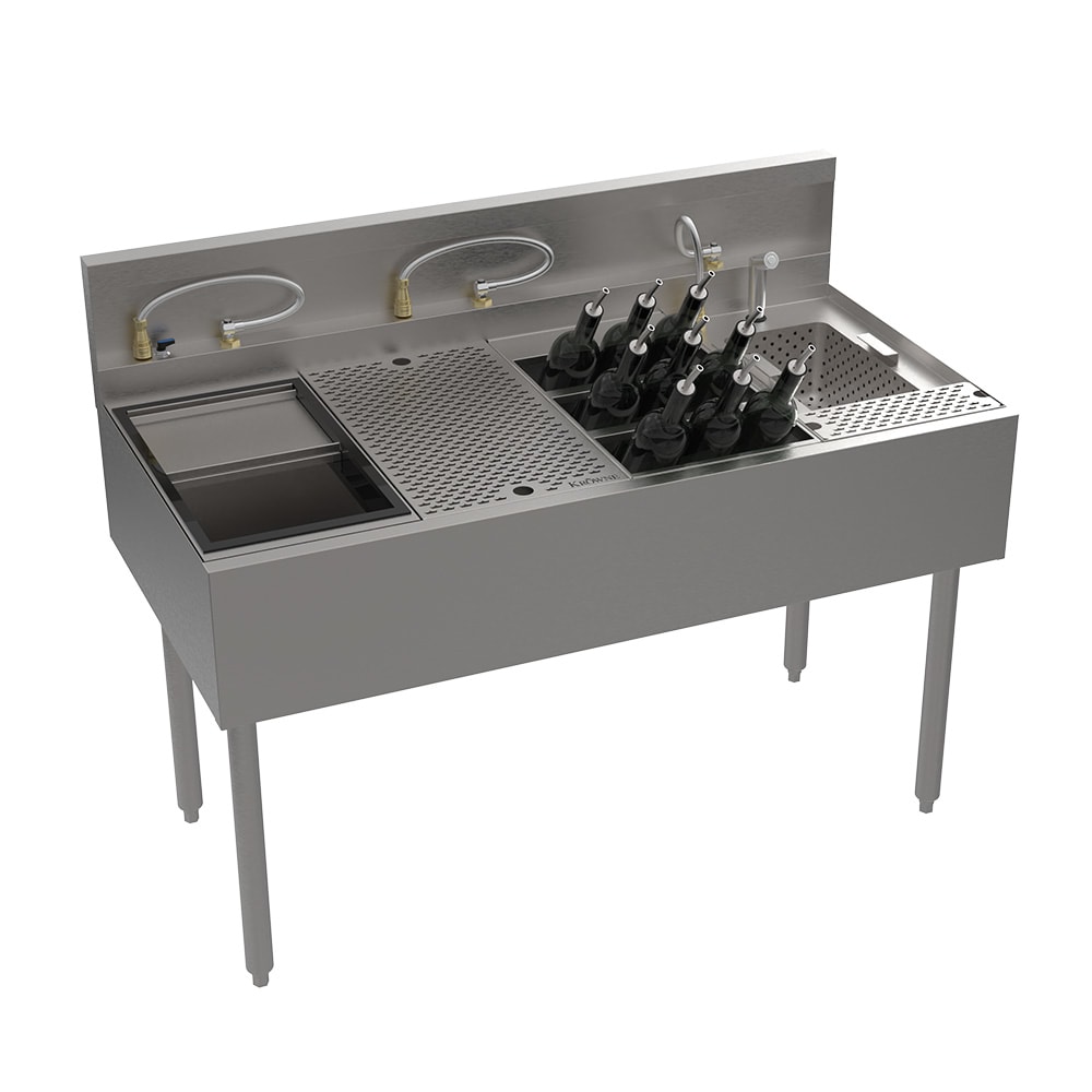 Krowne MW48-B MoveWell Adaptive Station w/ Legs - Essential Inserts Bundle, 48"W x 24"D