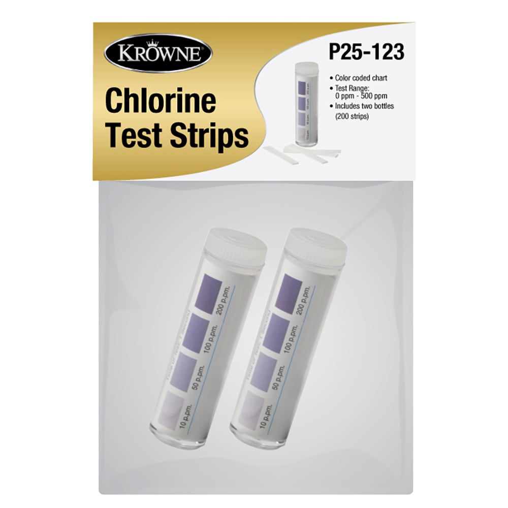 Krowne P25-123 Chlorine Test Strips