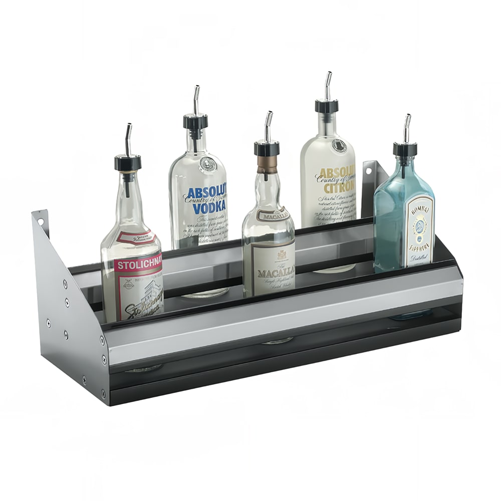 Krowne RD-36 36" L Double Speed Rail w/ Sound Deadened Bottom, Stainless