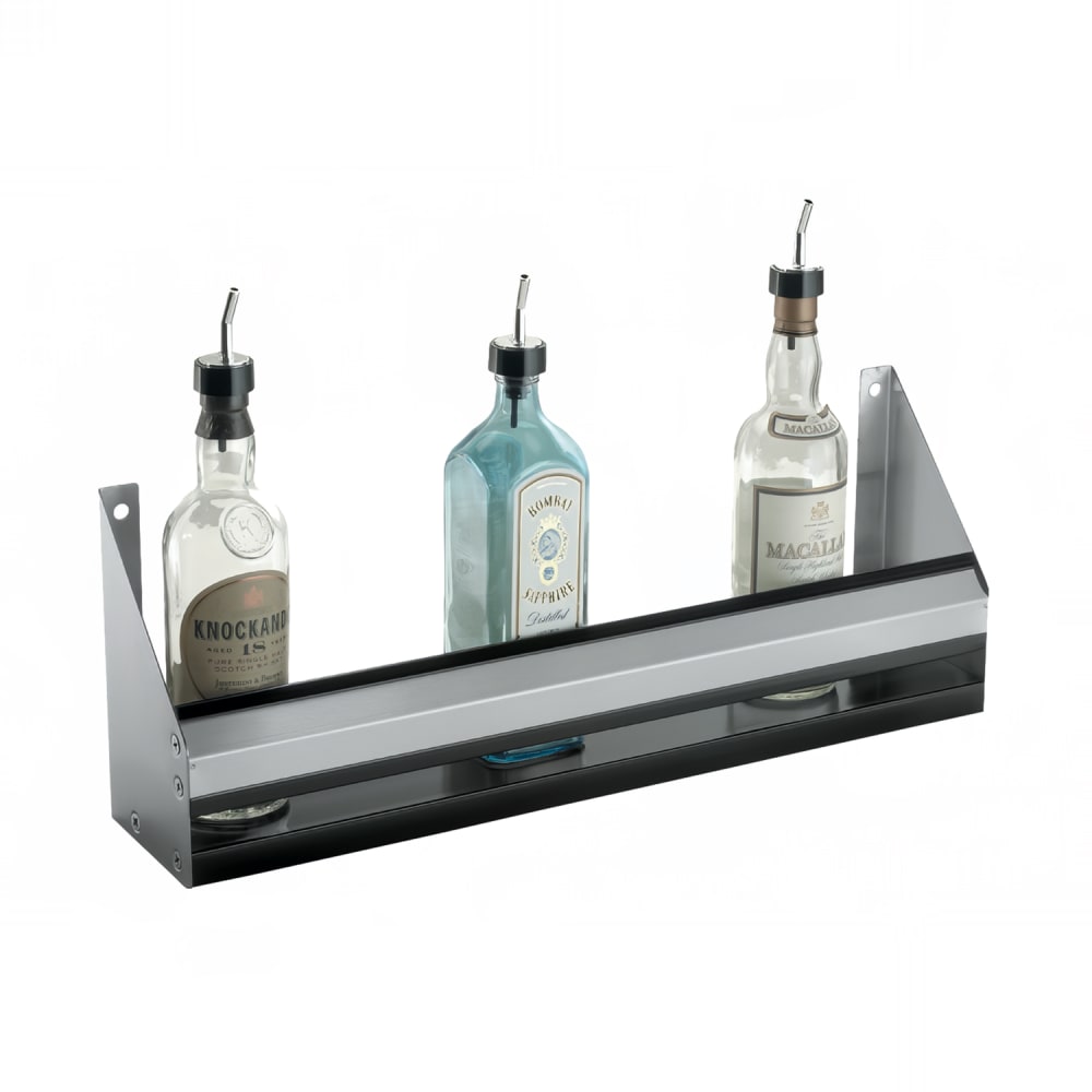 Krowne RS-48 48" L Single Speed Rail w/ Sound Deadened Bottom, Stainless