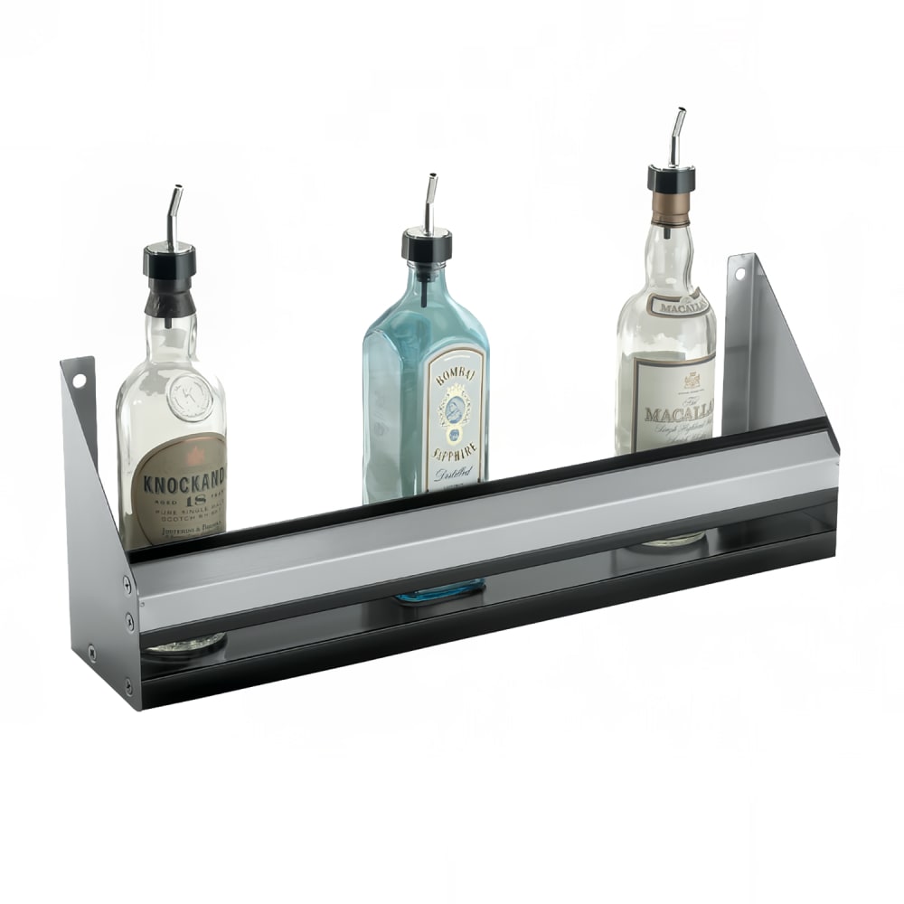 Krowne RS-84 84" L Single Speed Rail w/ Sound Deadened Bottom, Stainless