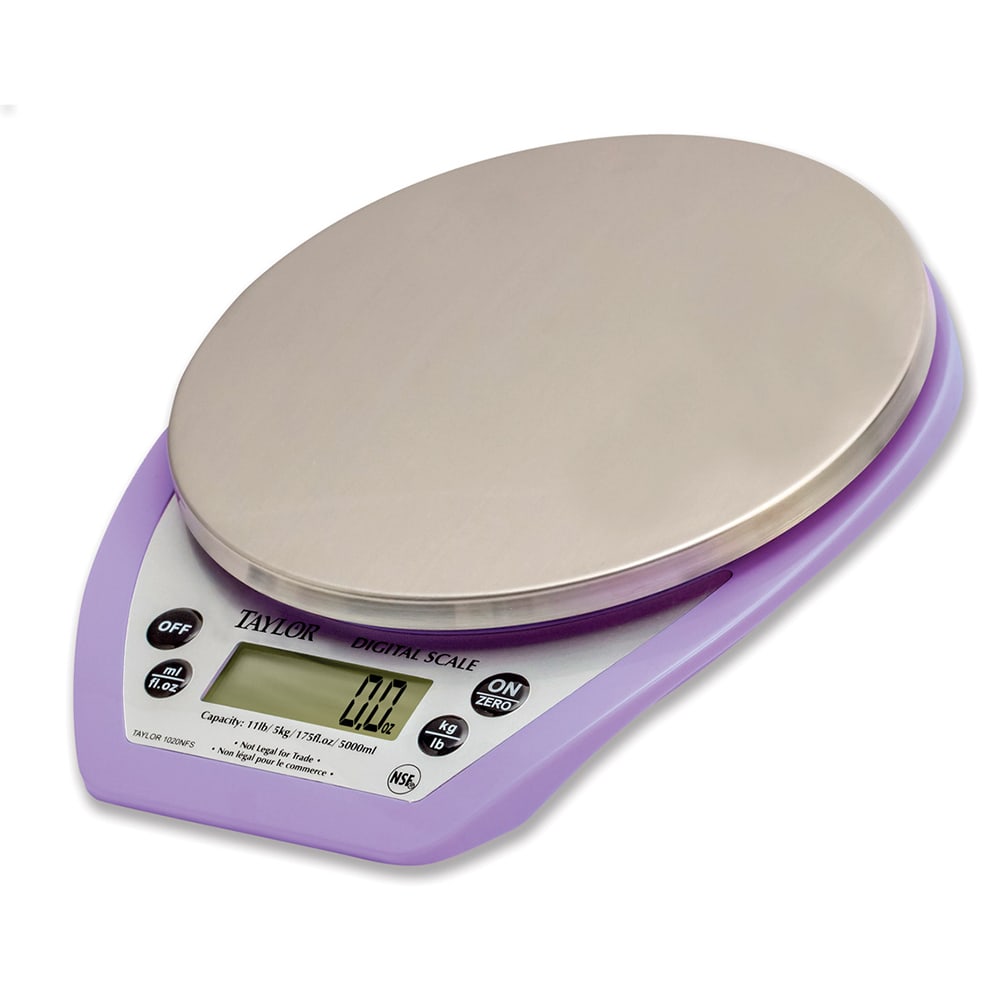 Taylor 1020PRNFS 11 lb Digital Portion Control Scale - Allergen Free, Stainless Steel