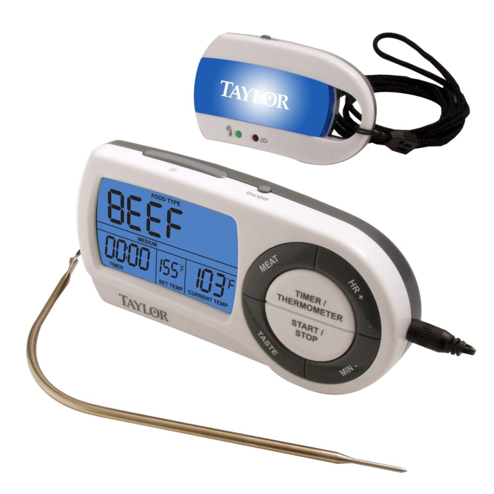 Taylor 1479 Wireless Digital Thermometer w/ Timer, 32 to 450 Degrees F