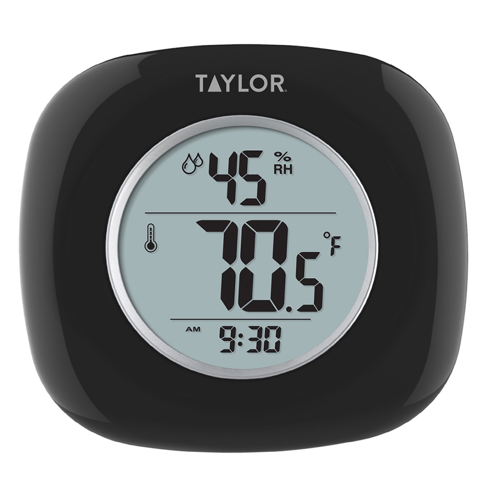 Taylor 1745BK Digital Thermometer/Hygrometer, 20 to 90 Percent Humidity Range