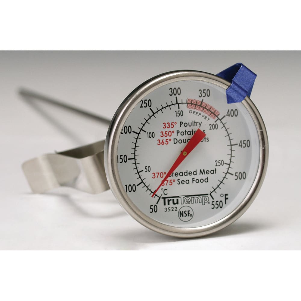 Taylor 3522FS Deep Fry Thermometer w/ Dial Display, 50 to 550°F
