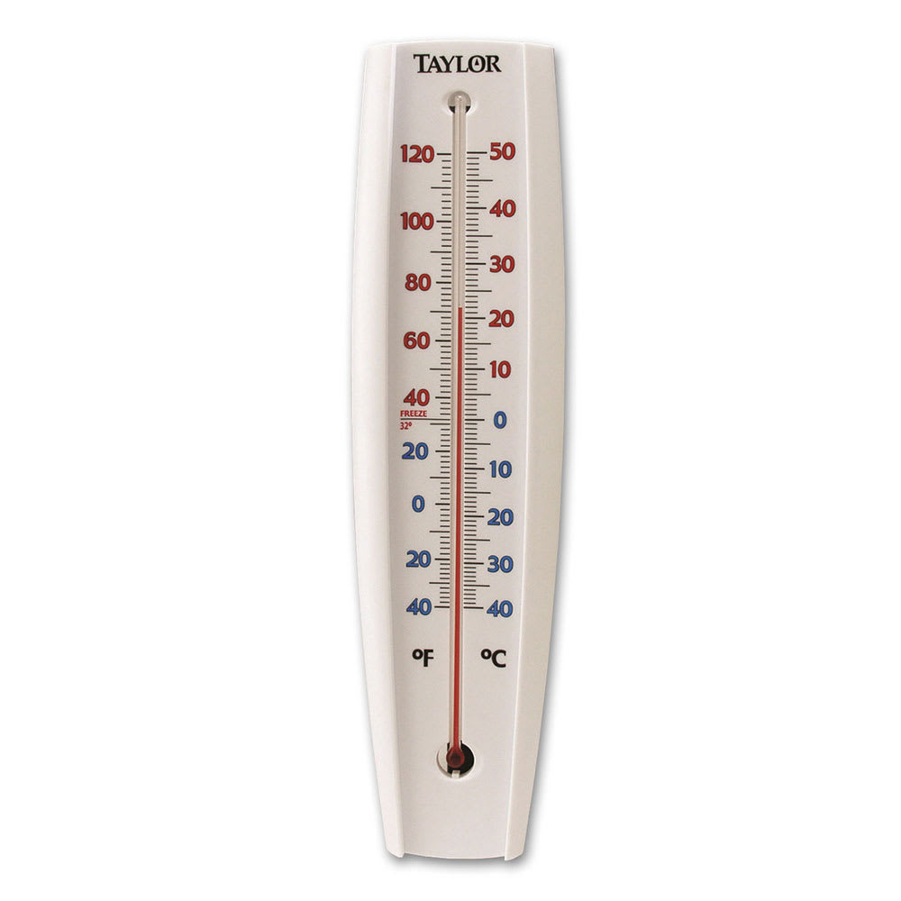 Taylor 5109 Jumbo Window Thermometer w/ Red Reading Tube, -40 to 120 F Degrees