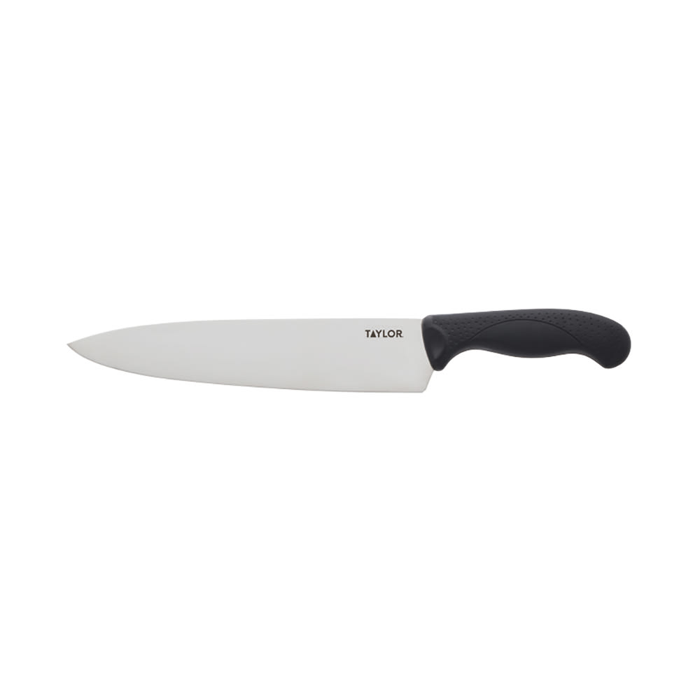 Taylor 5248364 10" Chef's Knife w/ Black Nylon/Silicone Handle, High Carbon German Steel
