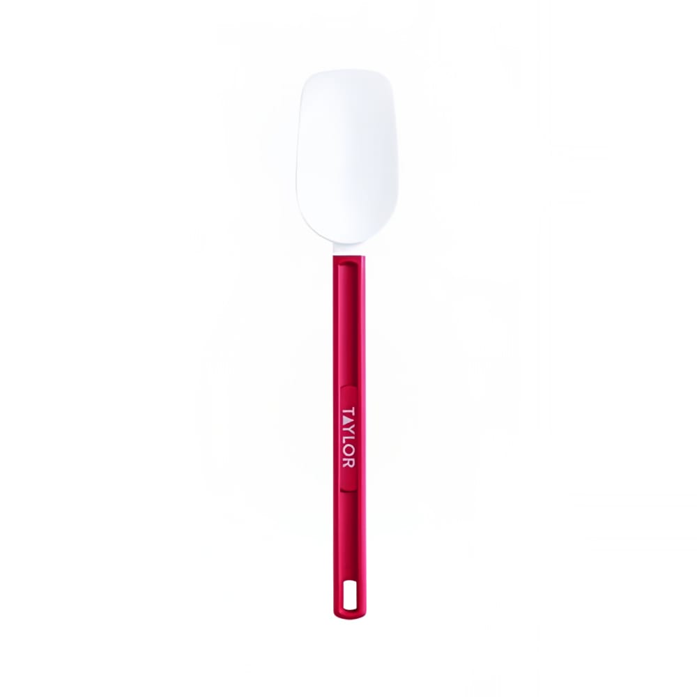 Taylor 5302559 13-1/2" Scraper Spoon Spatula - Silicone, Red Handle