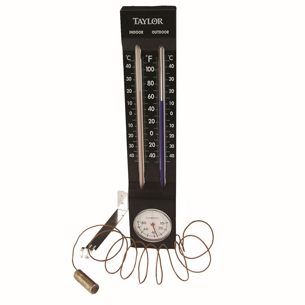 Taylor 5329 Indoor Outdoor Thermometer w/ Large Print, TempGraph Design