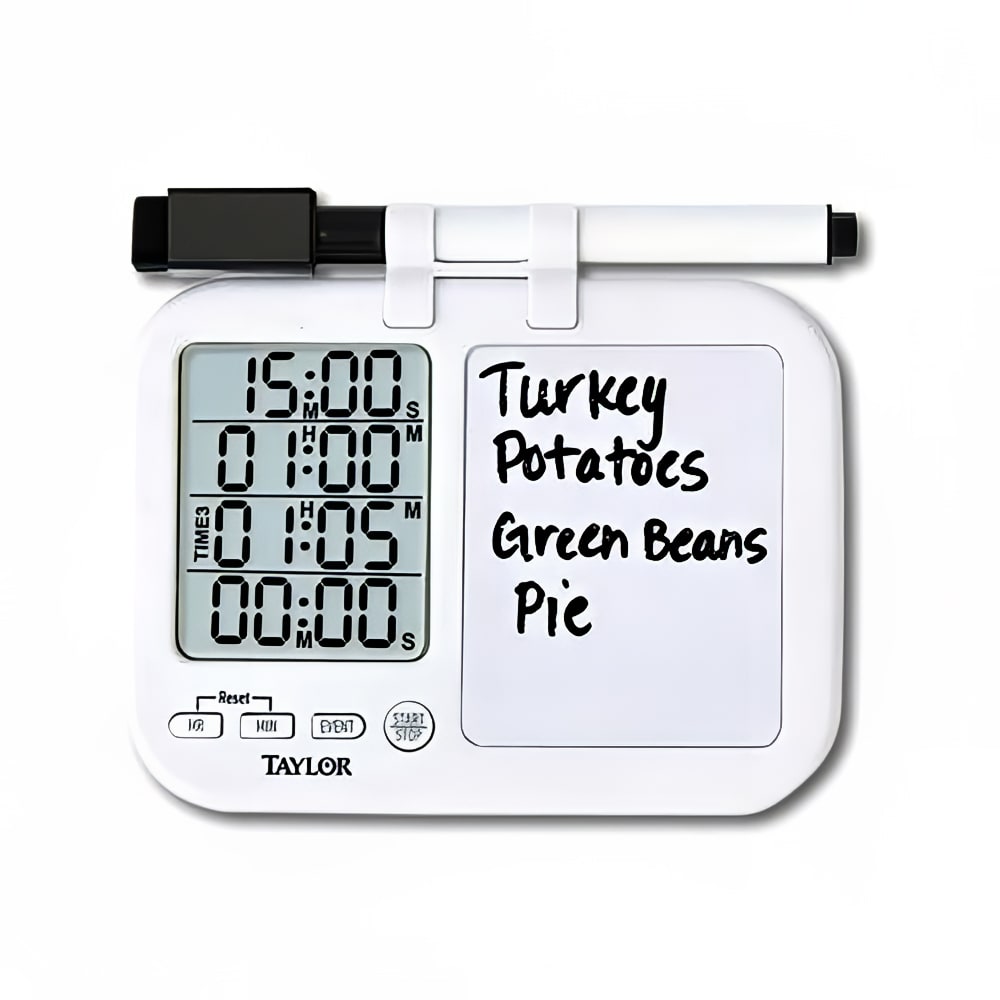 Taylor 5849 Single-View Digital Quad Timer w/ Whiteboard