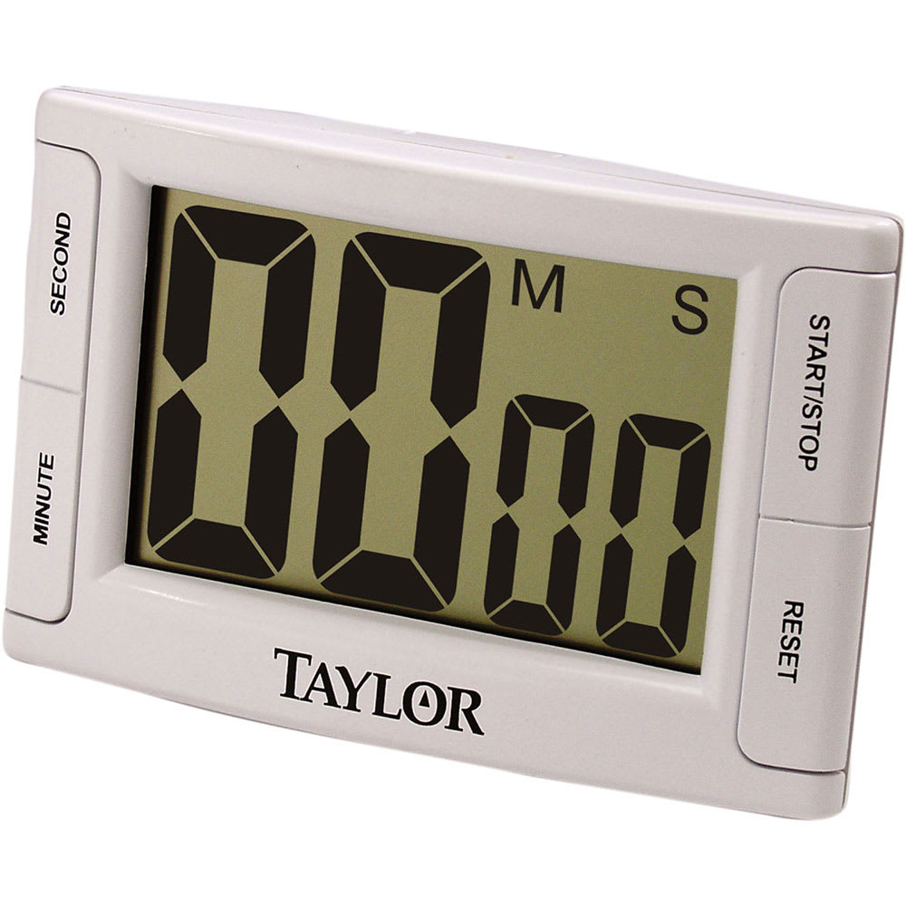 Taylor 5896 Digital Timer w/ 2 1/2 x 1 3/5" LCD & Memory Function, Jumbo Readout