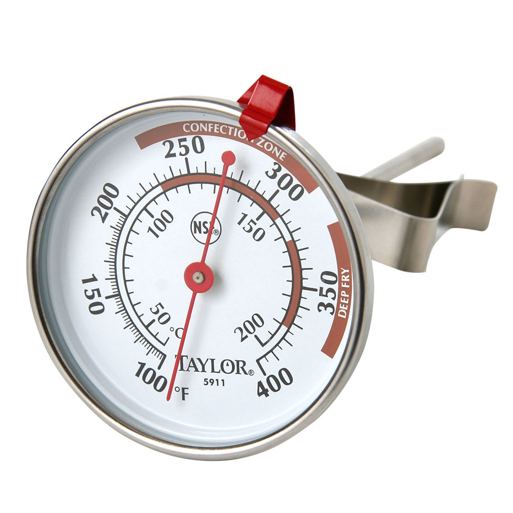Taylor 5911N Candy Deep Fry Thermometer w/ 3" Dial
