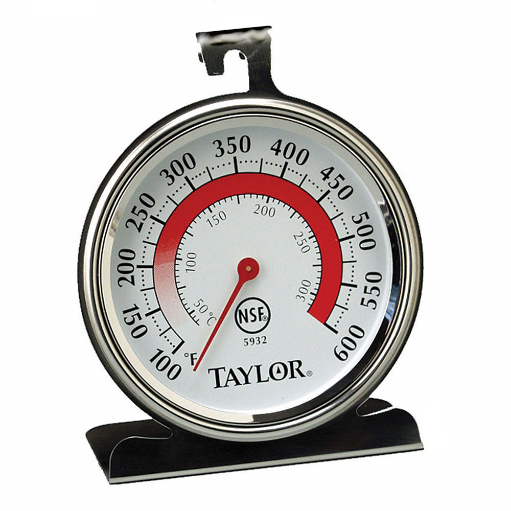Taylor 5932 Oven Thermometer w/ 3" Dial Face, 100 to 600 F Degrees