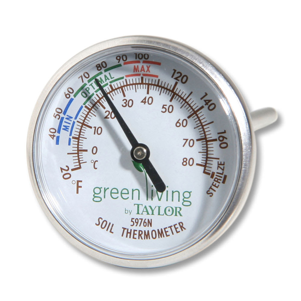 Taylor 5976N Soil Thermometer w/ Dial Display