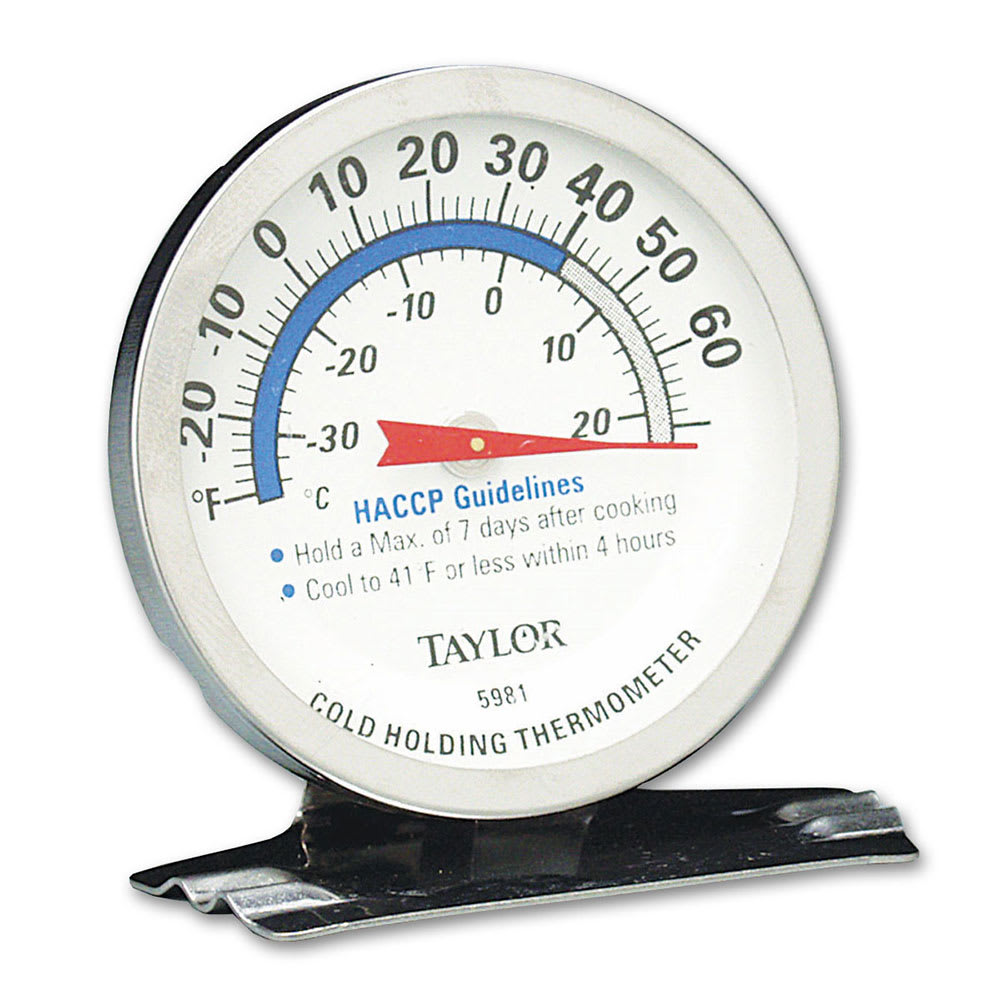 Taylor 5981N Refrigerator Freezer Dial Thermometer, -20 to 80 F Degrees