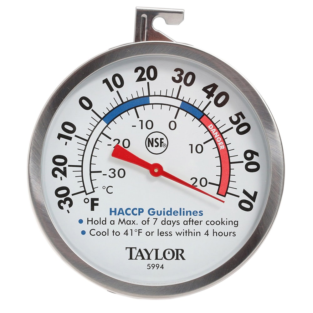 Taylor 5994 3" Refrigeration Thermometer, -30 to 70°F