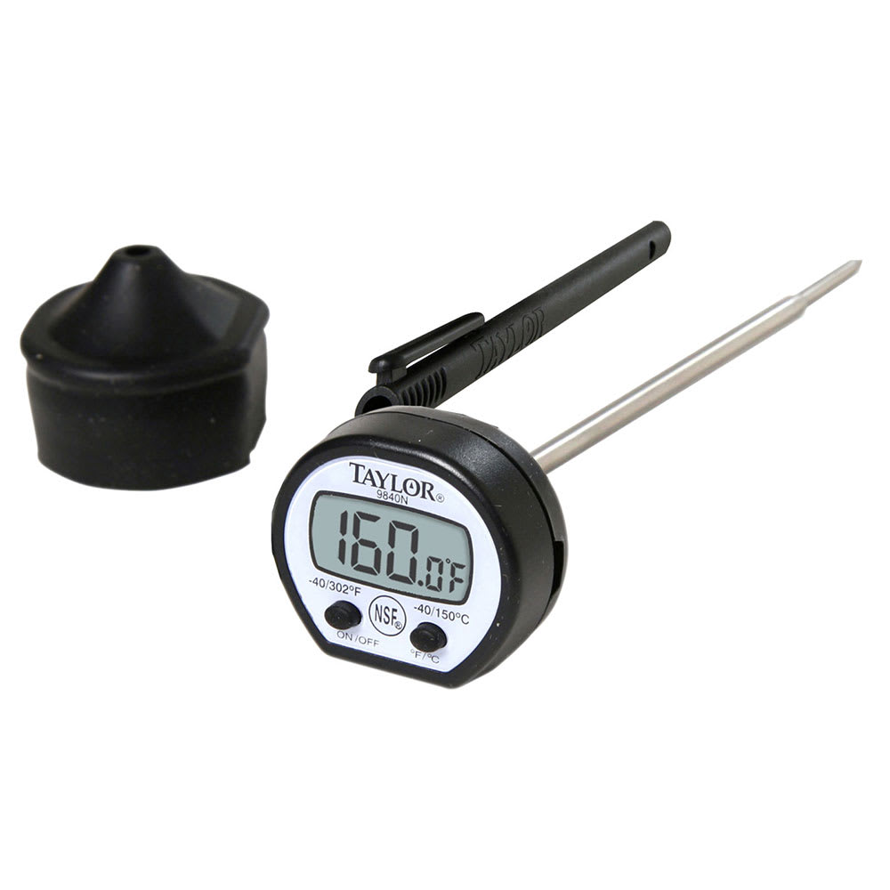 Taylor 9840RB Digital Pocket Thermometer w/ 5" Stem, -40 to 302 Degrees F