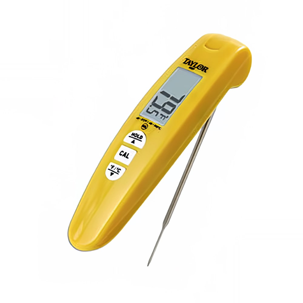 Taylor 9867FDA Folding Digital Probe Thermometer w/ 4" Stem, -40 to 572 Degrees F