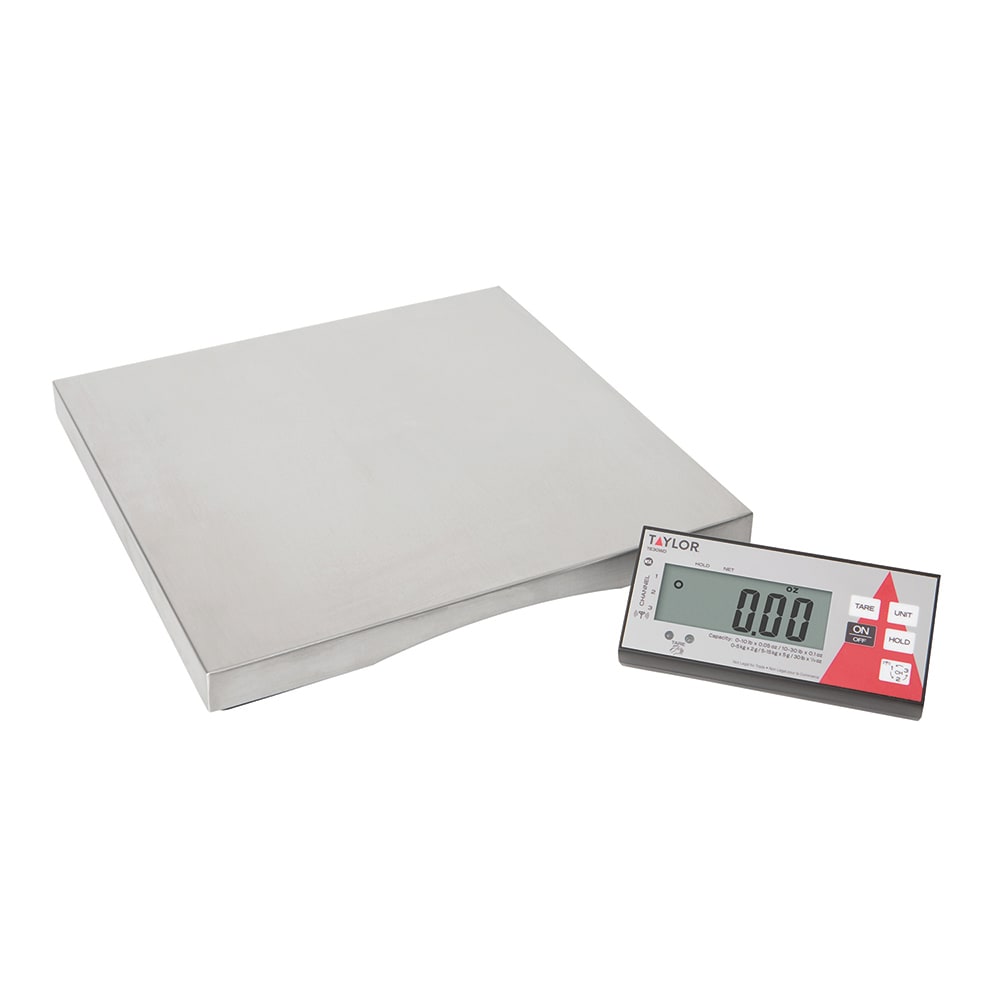 Taylor TE30WD Wireless Digital Portion Control Scale w/ 30 lb Capacity, Auto-Off