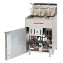 American Range AF-50/25 Gas Fryer - (1) 50 lb Vat & (1) 25 lb Vat, Floor Model, Natural Gas thumbnail 2