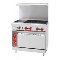 American Range AR12-4B-SB 36" 4 Burner Gas Range w/ Griddle & Storage Base, Natural Gas thumbnail 4