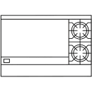 American Range AR-36G-2B-DSB 48" 2 Burner Gas Range w/ Griddle & (2) Storage Bases, Liquid Propane thumbnail 2