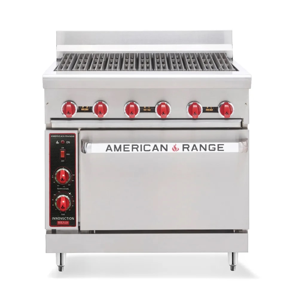 American Range AR-3RB 36" Gas Range w/ Charbroiler & Standard Oven, Liquid Propane