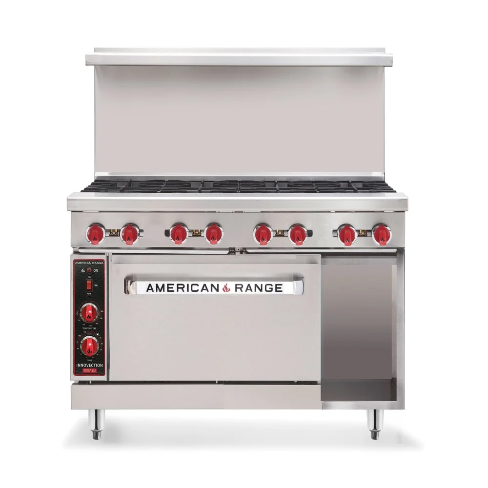American Range AR-48G-126L-SBR 48" Gas Range w/ Griddle & Standard Oven & Storage Base, Natural Gas