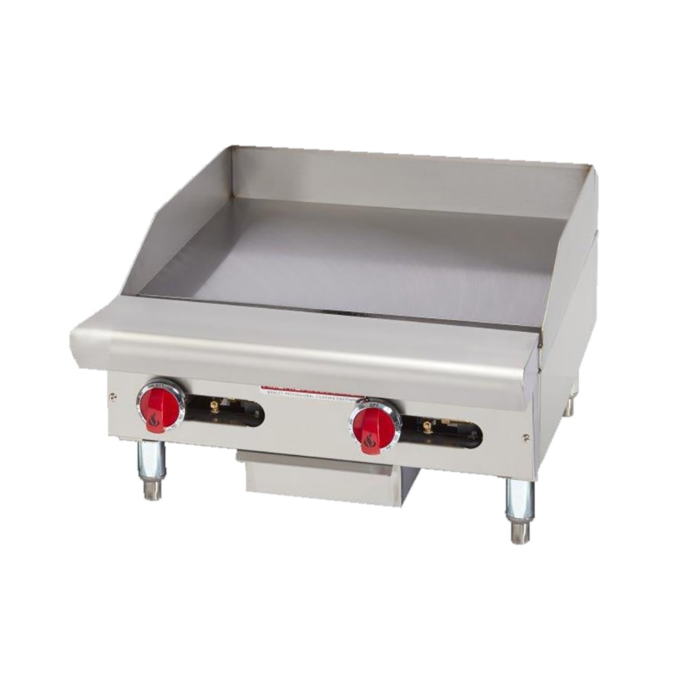 American Range ARSMG-24 24" Gas Griddle w/ Manual Controls - 1" Steel Plate, Liquid Propane