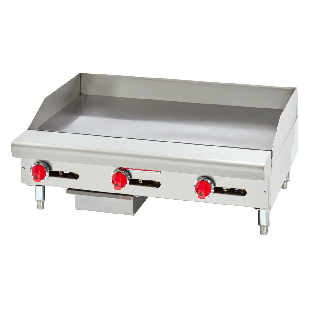 American Range ARSMG-36 36" Gas Griddle w/ Manual Controls - 1" Steel Plate, Natural Gas