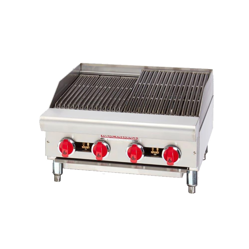 American Range ARSRB-24 24" Gas Charbroiler w/ Cast Iron Grates - Liquid Propane