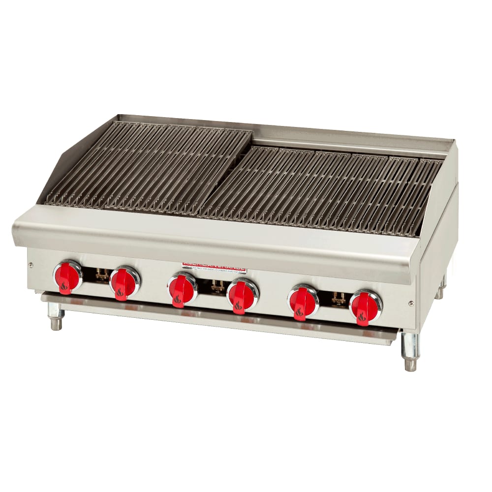 American Range ARSRB-36 36" Gas Charbroiler w/ Cast Iron Grates - Liquid Propane