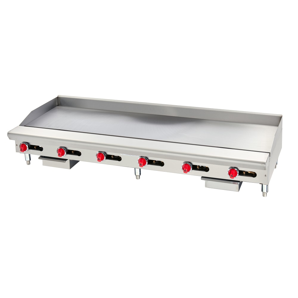 American Range ARSTG-72 72" Gas Griddle w/ Thermostatic Controls - 1" Steel Plate, Natural Gas