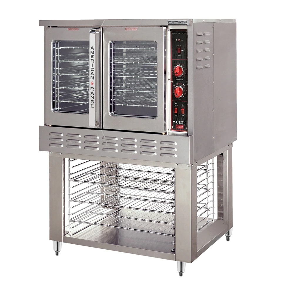 American Range M-1 Bakery Depth Single Full Size Liquid Propane Gas Convection Oven - 80,000 BTU