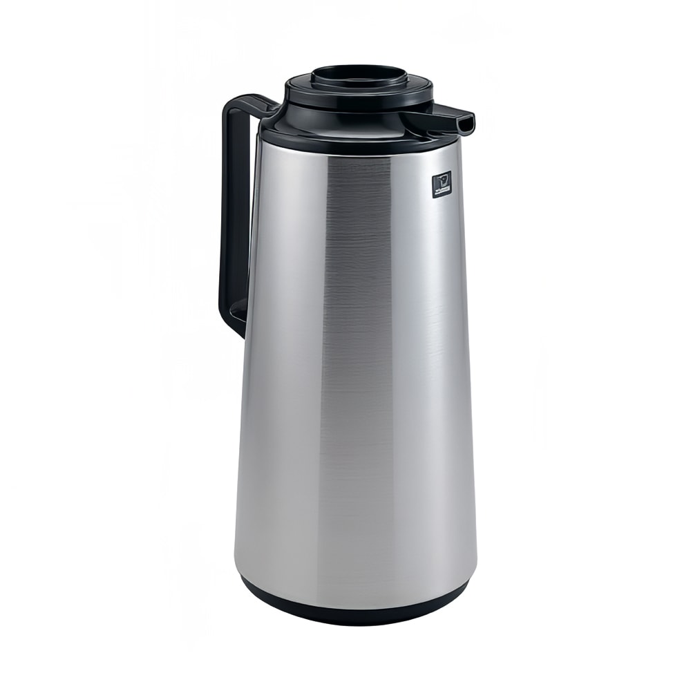 Zojirushi BHS-19SB 63 oz Thermal Carafe w/ Brew Thru Lid - Glass Vacuum Liner, Brushed Stainless
