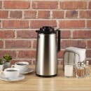 Zojirushi BHS-19SB 63 oz Thermal Carafe w/ Brew Thru Lid - Glass Vacuum Liner, Brushed Stainless thumbnail 2