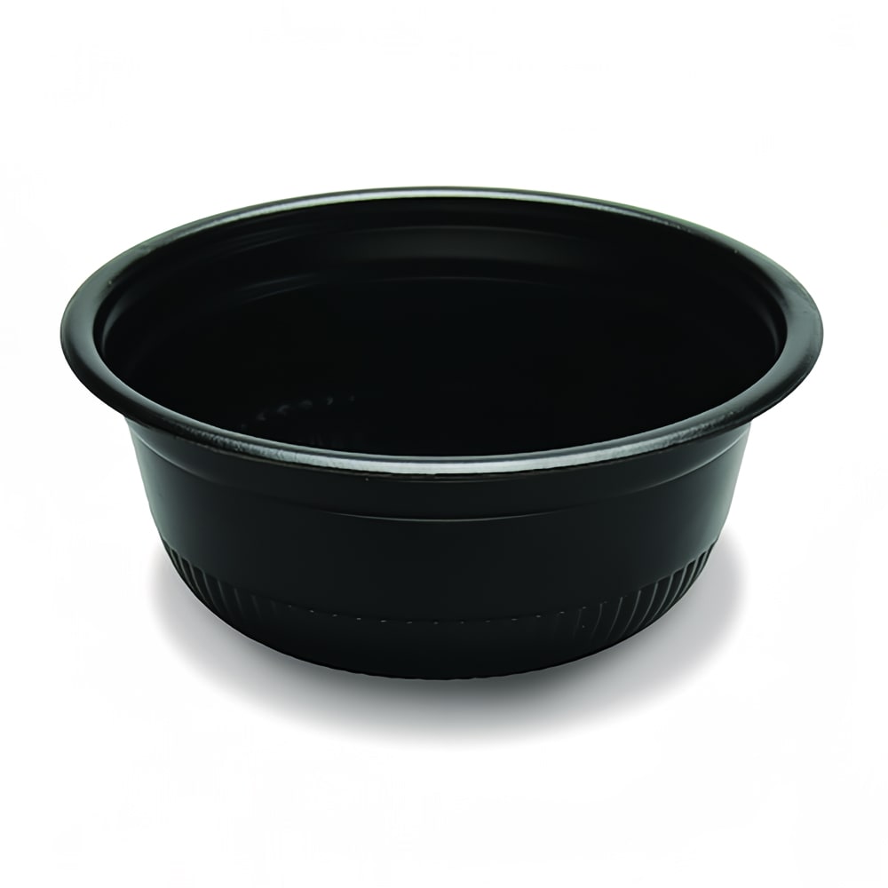 D&W Fine Pack 6 oz Hot/Cold Bowl - Polystyrene, Black (CF765-060)