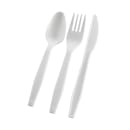 D&W Fine Pack Medium Weight Disposable Cutlery Set - Polypropylene, White (P2503PCSPKIT) thumbnail 3