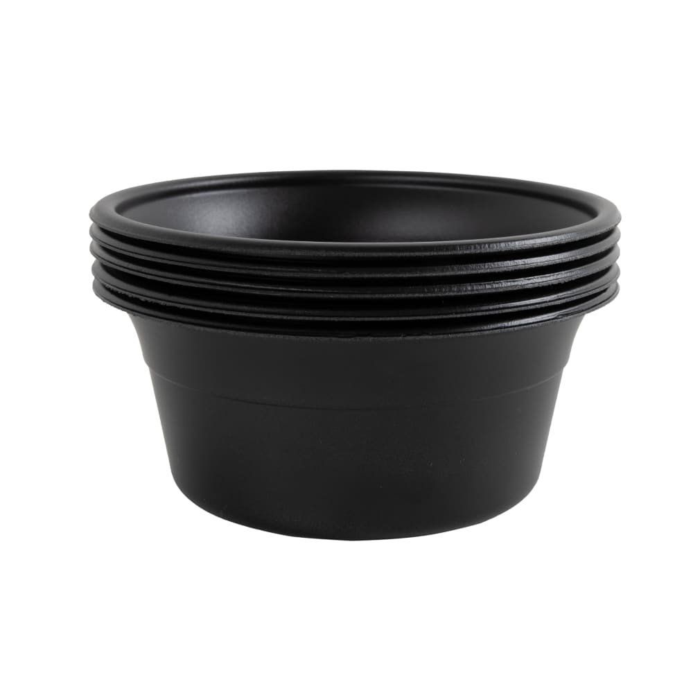 D&W Fine Pack 5 oz Bowl - Polystyrene, Black (CF755-050)