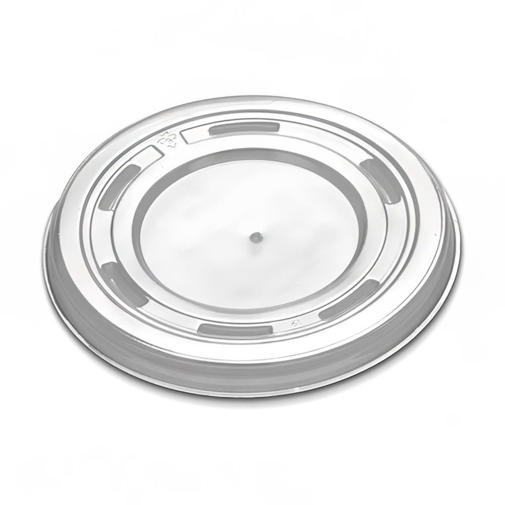 D&W Fine Pack Lid for 12 oz Hot/Cold Bowls - Polystyrene, Clear (CL265-121VH)