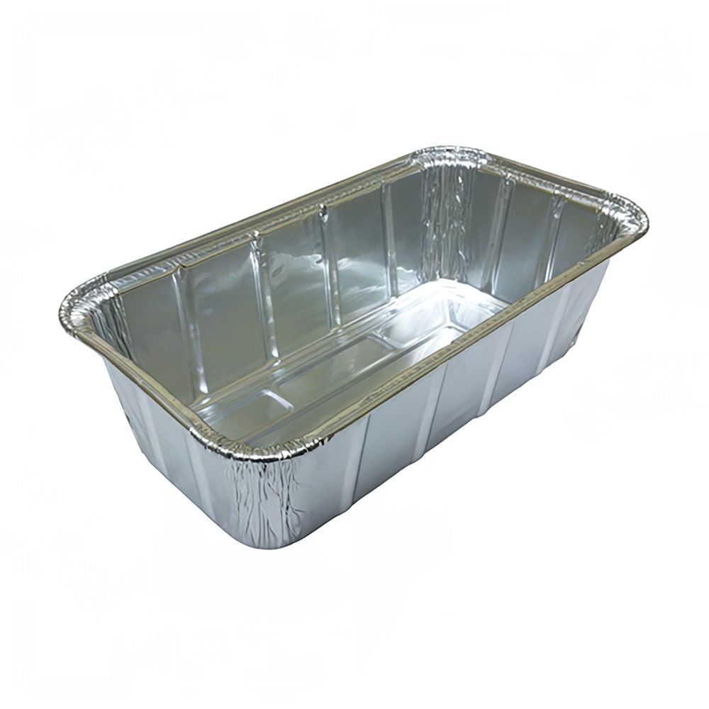 D&W Fine Pack 1/2 lb Loaf Pan - 8" x 4 3/10", Aluminum Foil (15640)
