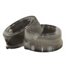 D&W Fine Pack 12" Dome Lid for Trays - PET, Clear (CLRE12P) thumbnail 2