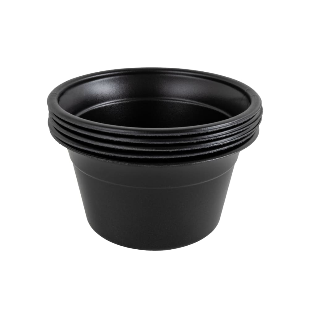 D&W Fine Pack 8 oz Bowl - Polystyrene, Black (CF755-080)