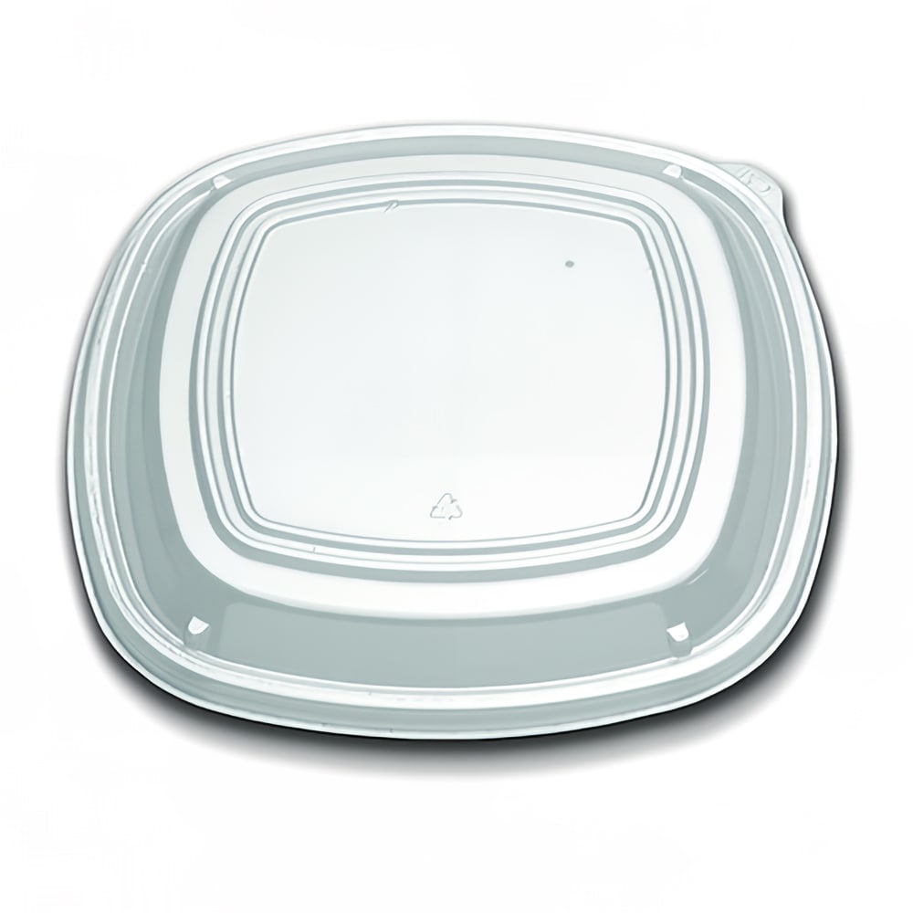 D&W Fine Pack 10 1/4" Dome Lid - Polystyrene, Clear (CL213-100-1)
