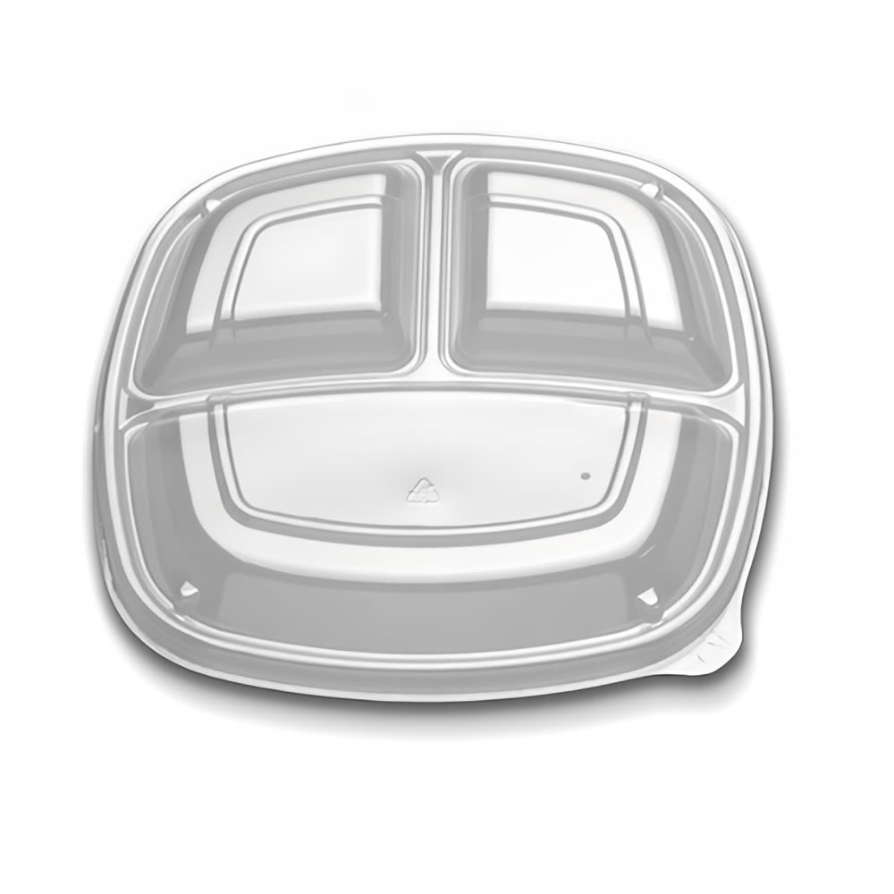 D&W Fine Pack 9" Dome Lid - Polystyrene, Clear (CL213-0903C-1)