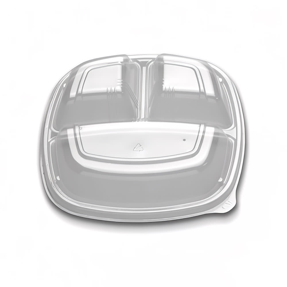 D&W Fine Pack 9" Dome Lid - Polystyrene, Clear (CL213-0993C-1)