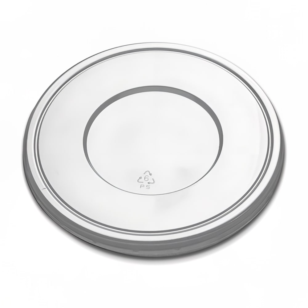 D&W Fine Pack Lid for 32oz Hot/Cold Bowls - Polystyrene, Clear (CL265-320OP)